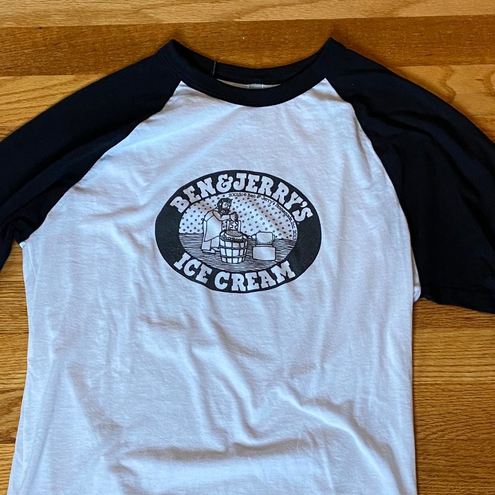 Ben & Jerry's vintage baseball tee